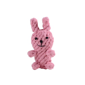 Pink Rabbit Pet Rope Toy