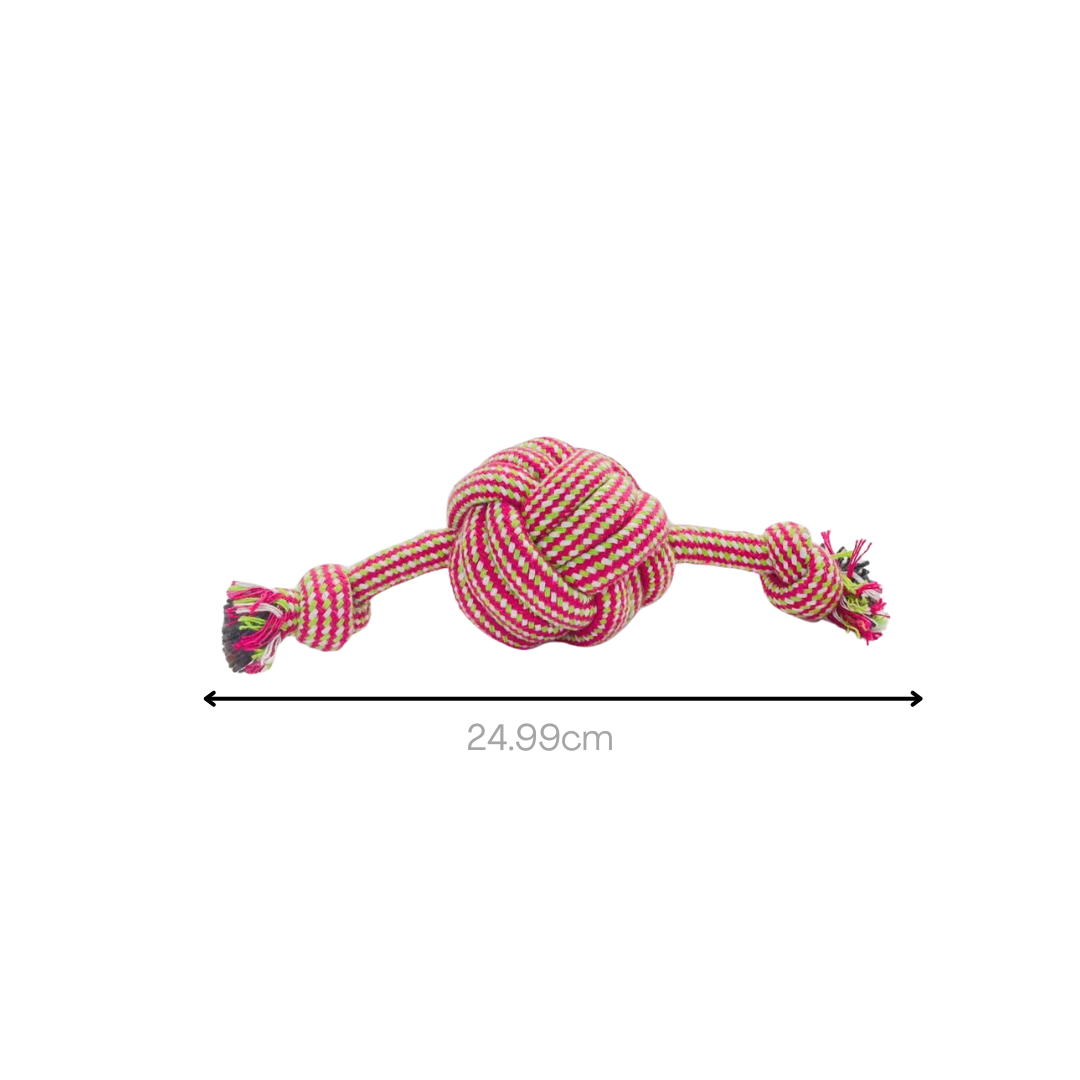 Red series cotton rope woven pet toys, soft and durable. Ideal for your furry friends!